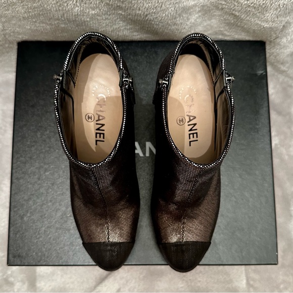 CHANEL Bottines C2635 Anthr 81307/Noir 94305 - Picture 4 of 13